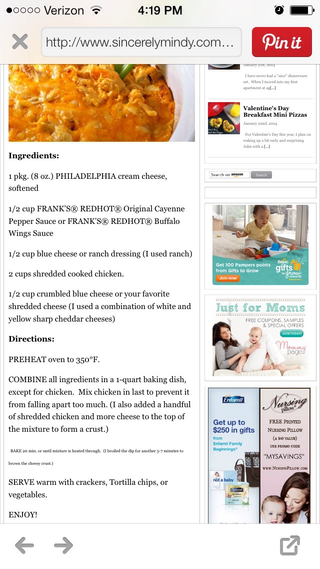 Buffalo Chicken Dip 