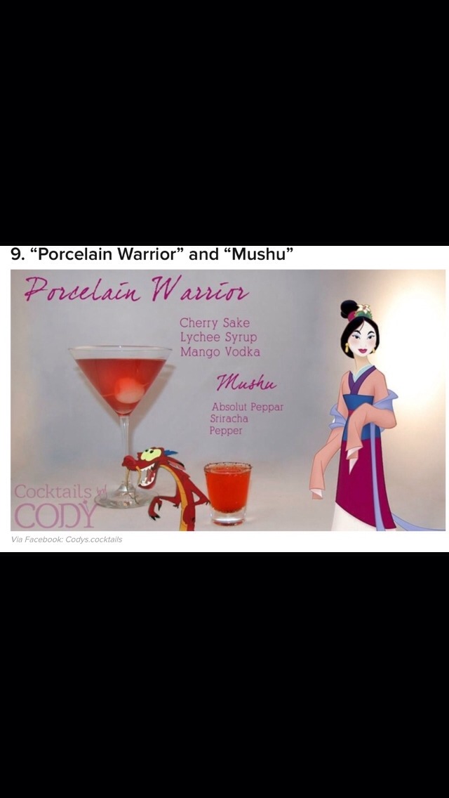 Disney cocktails 🍹