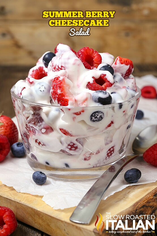 🍓 Summer Berry Cheesecake Salad 🍓