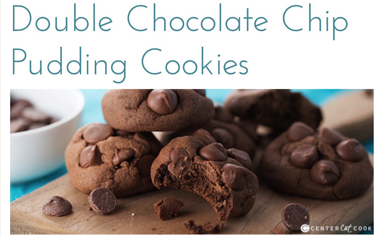 Double Chocolate Chip Pudding Cookies. 🍪