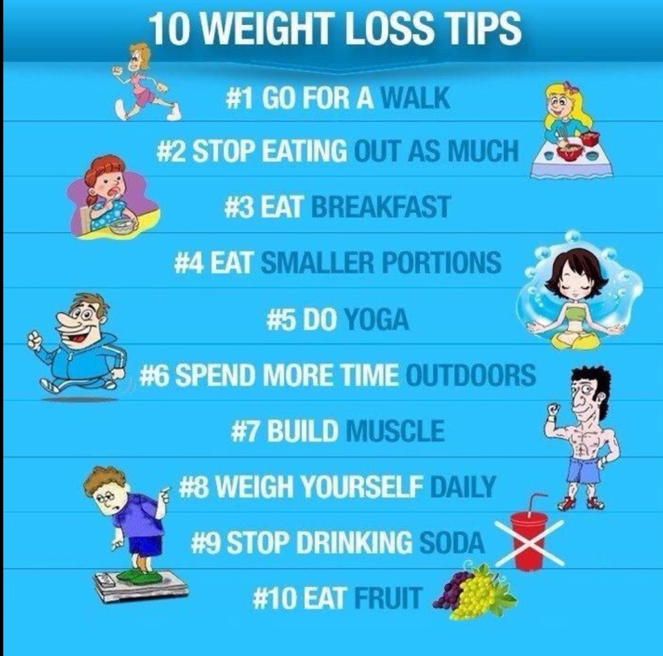 10 Top Tips For Weight Loss