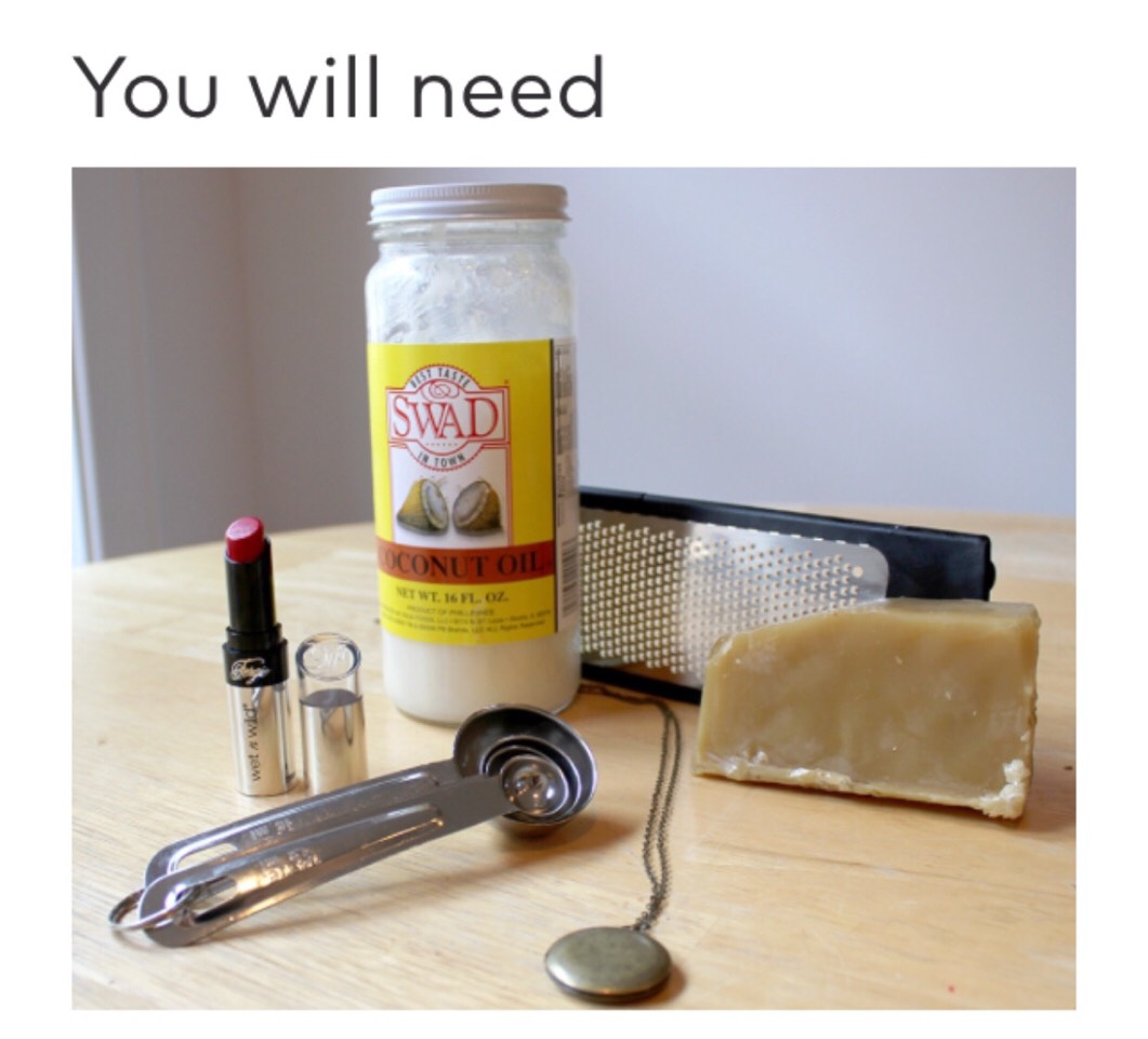 DIY Tinted Lip Balm In A Locket. 
