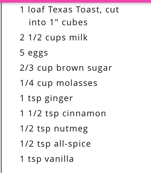 Gingerbread Pudding With Vanilla Sauce 