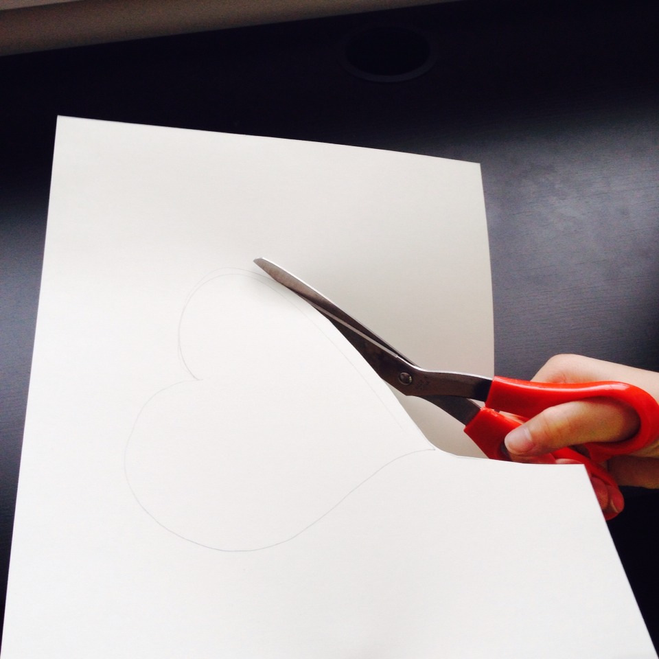 Use your scissors to cut out the heart