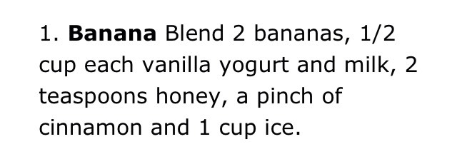 Smoothie Recipes 