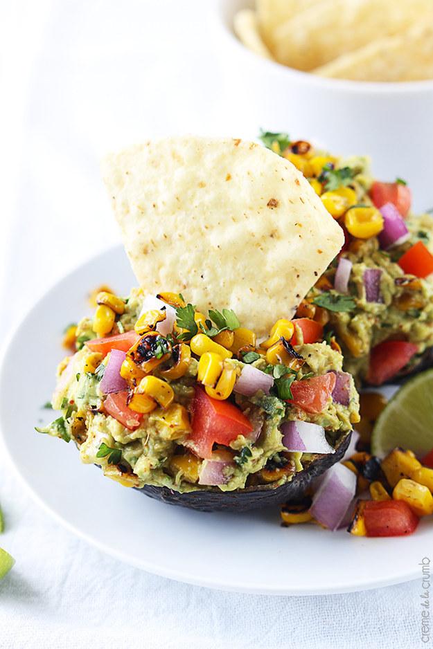 ROASTED CORN FIESTA GUACAMOLE