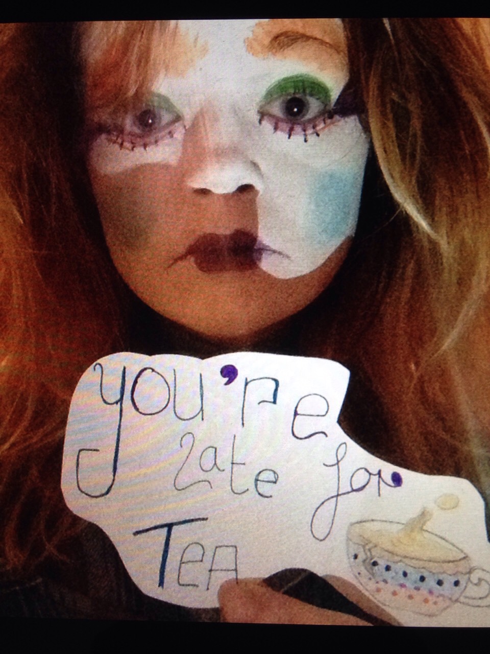 Alice In Wonderland Inspired Face Paint