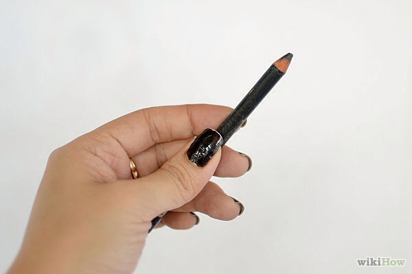 DIY Colored Pencil Liner Using An Old Pencil:
Find a black or brown colored pencil. (Make sure it's not too sharp).