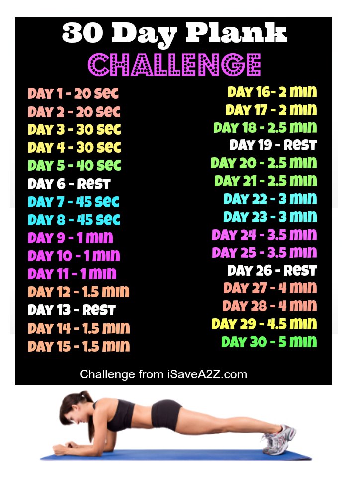 30 day workout challenges 👍