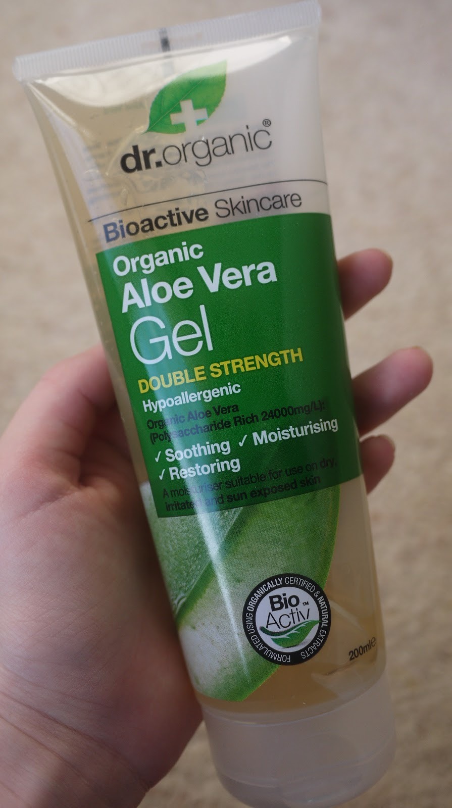 And 1/4 cup of Aloe Vera