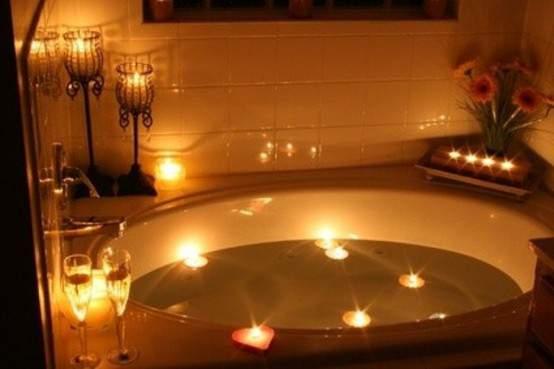 Romantic Bathroom Lighting ♥♥♥