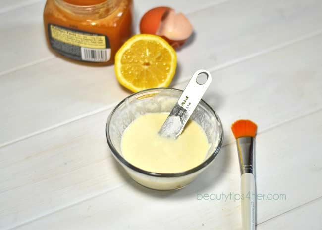 Mix all of the ingredients. Apply to face for 15-20 mins and wash with water.
Keep the left over in the fridge and can be applied everyday.