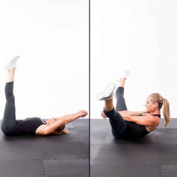 10 straddle v-ups