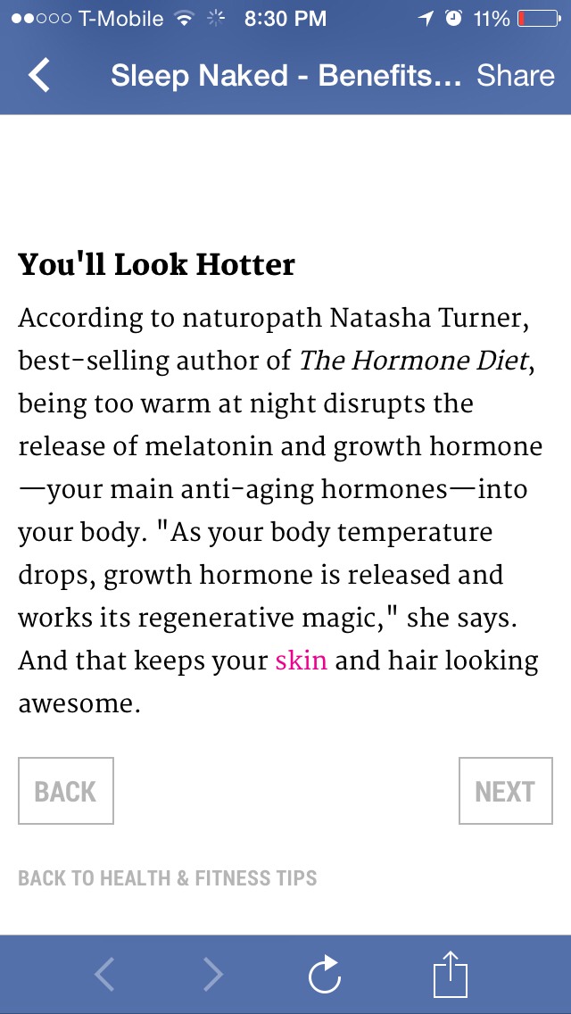Reasons You Should Sleep Naked 😴