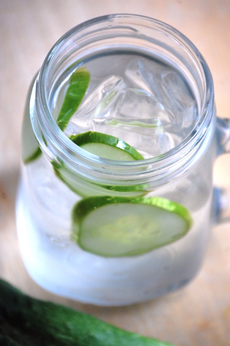 If you fancy a change, use cucumbers in your water. So refreshing! And you'll feel like your doing your body a lot of good.