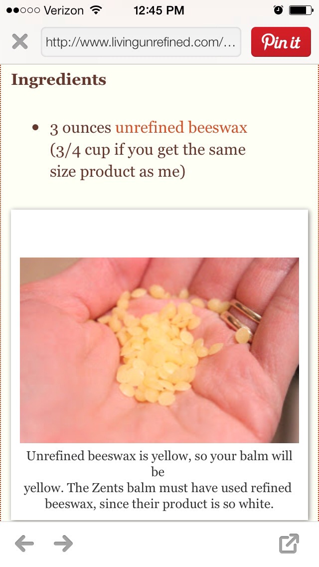 This is the beginning of a healing balm recipe 