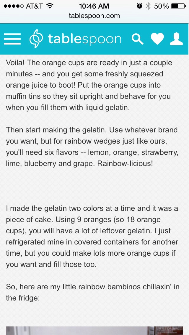 Orange Peel Jello Shots