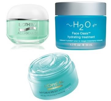 Look for "water-based" or "hydrating moisturizers".