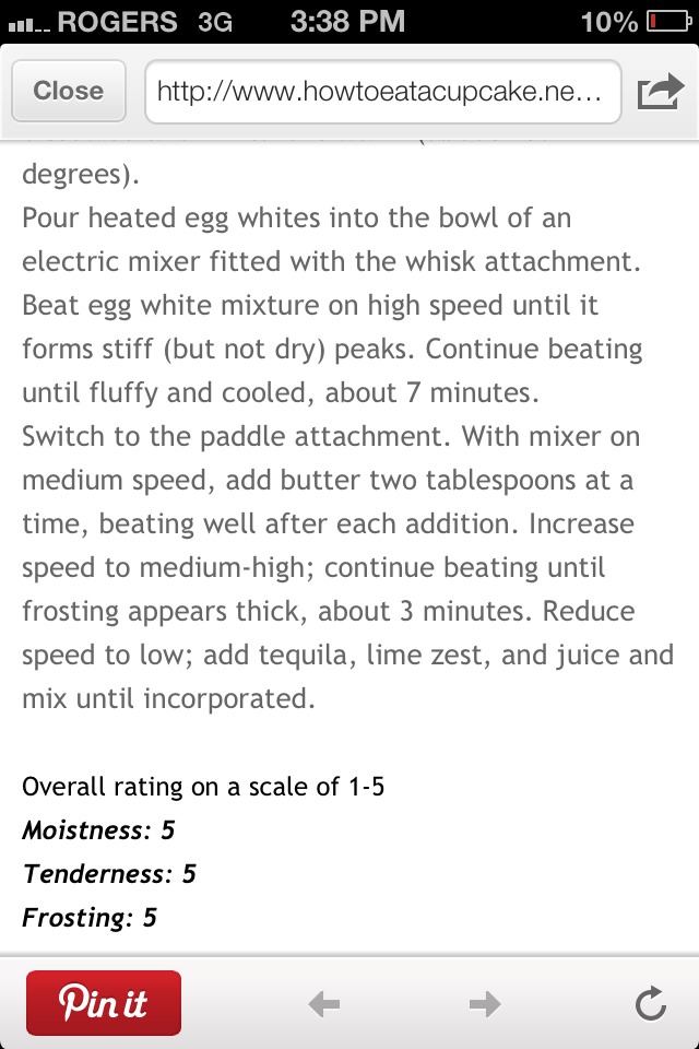 Margarita Cupcake Recipe! Great For Parties!!