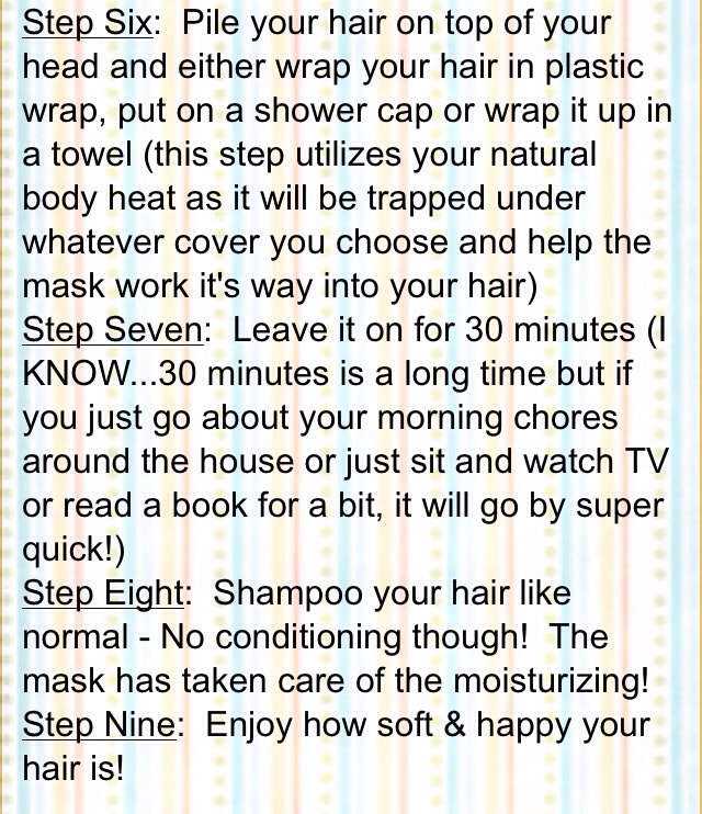 2 Ingredient super moisturizing hair mask! 