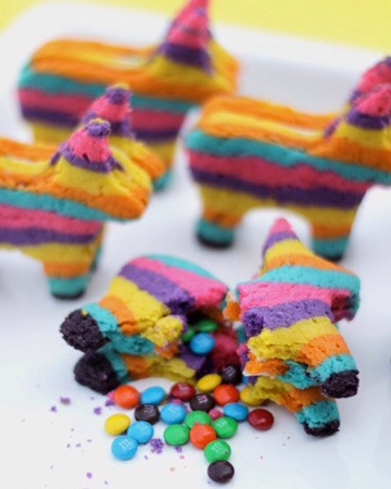 23. M&M Piñata Cookies