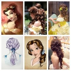 Disney Princess Eye Makeup & Hair Style Tutorial