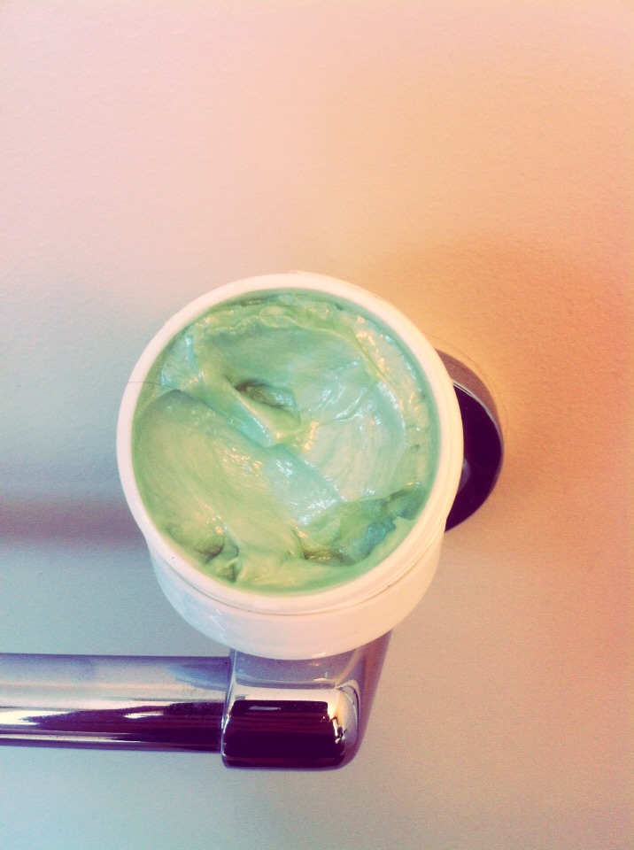 After the toner has dried I apply my seaweed night cream