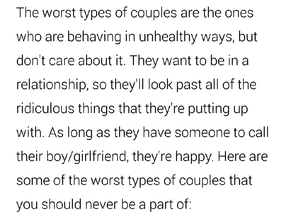Types Of Relationships Whose Only Destination Is Disaster!!