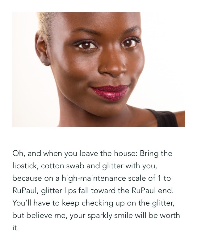 Dazzling Glitter Lips ! 
