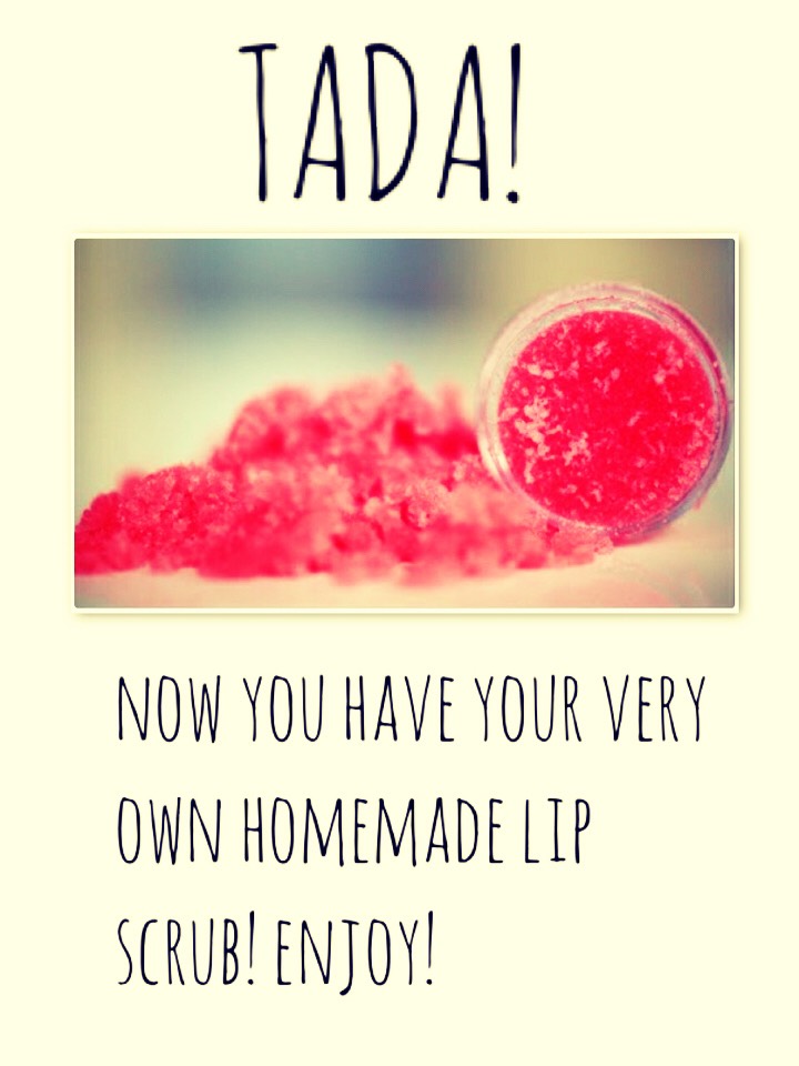 DIY lip scrub