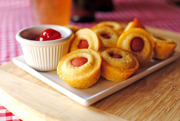 Mini Corn Dogs, because, yum! 