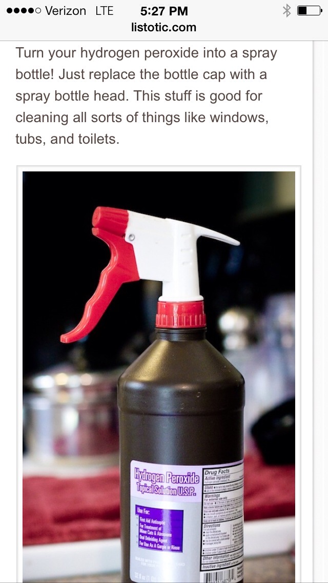 Put a spray head on you hydrogen peroxide it will clean and sanitize everything!