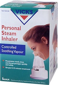 Steam inhaler for allergy relief