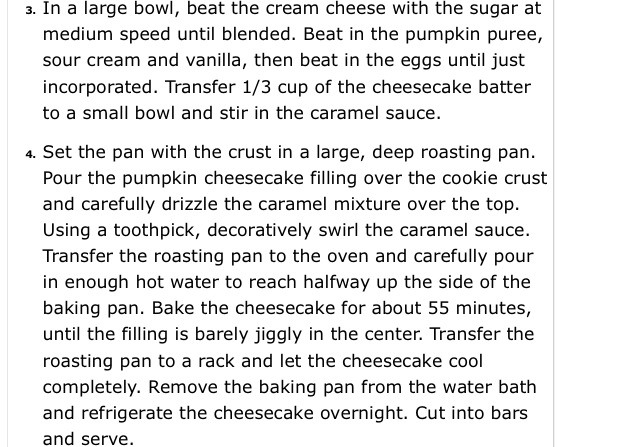 Pumpkin Caramel Cheesecake 