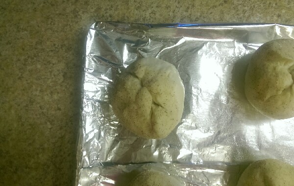 dip the donut into the brown suger(you can do this as many time as you want to get a thick coat on it)