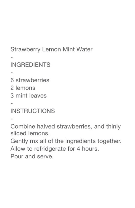 Strawberry Lemon Detox Water!