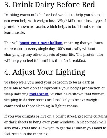 6 Bed Time Habits To Lose Weight
