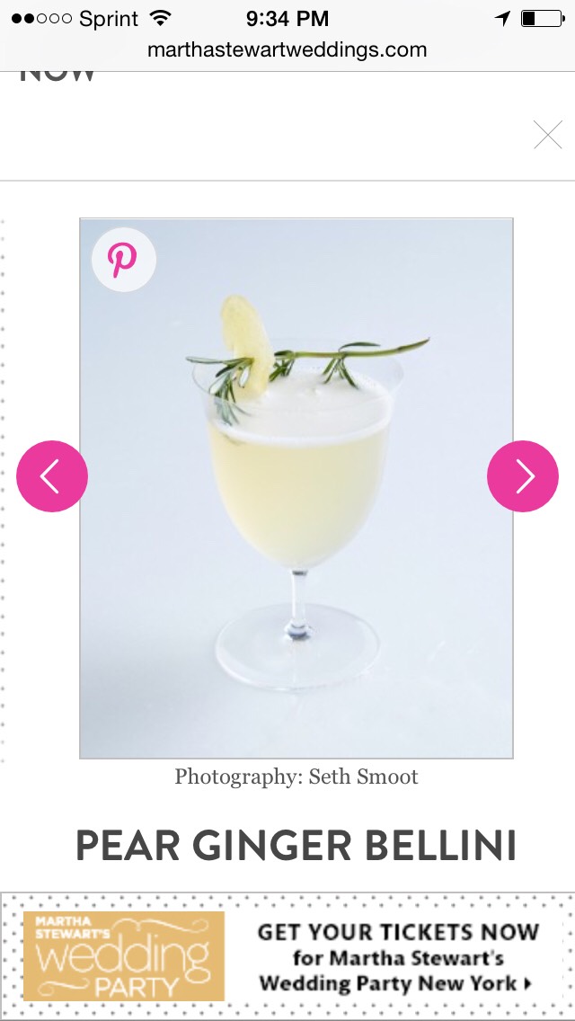 Our pear-ginger flavor combination adds a sweet-spicy kick to classic Prosecco. Garnish the two-minute drink with candied ginger and a rosemary sprig to serve.