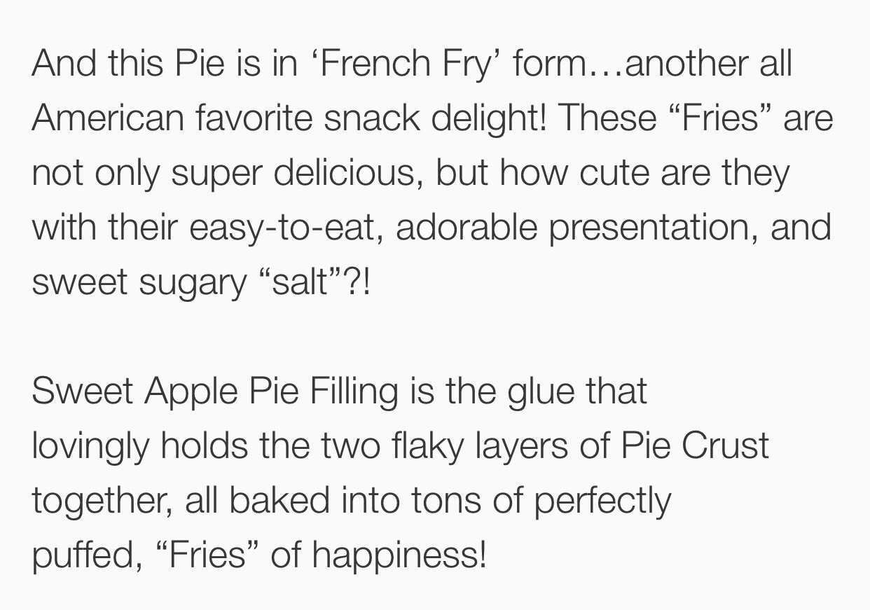 Apple Pie Fries. 😍 