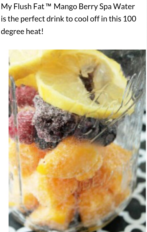FLUSH FAT:MANGO BERRY SPA WATER AWSM WAY TO BEAT THE HEAT & FAT