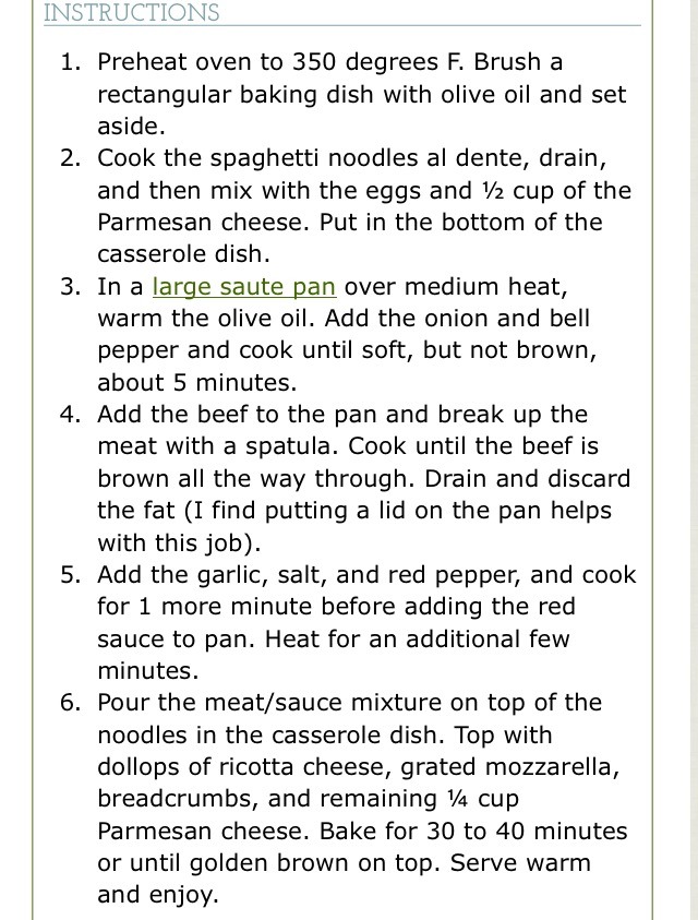 ✨ Delicious Spaghetti Casserole!✨😋👌