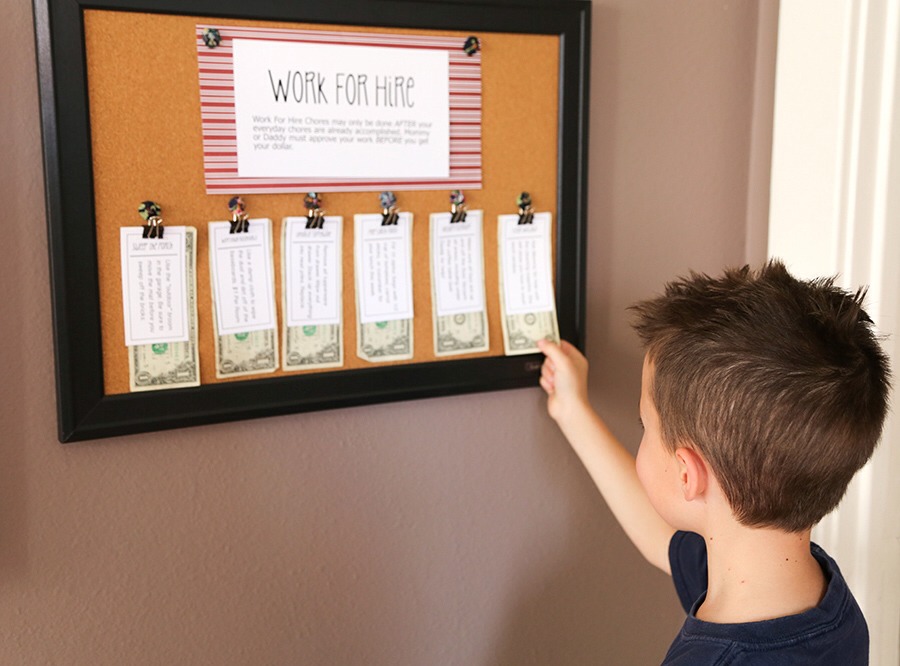 Work For Hire Chores-Best Way To Teach Kids Value Of Money