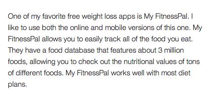 Free Weight Loss Apps!!