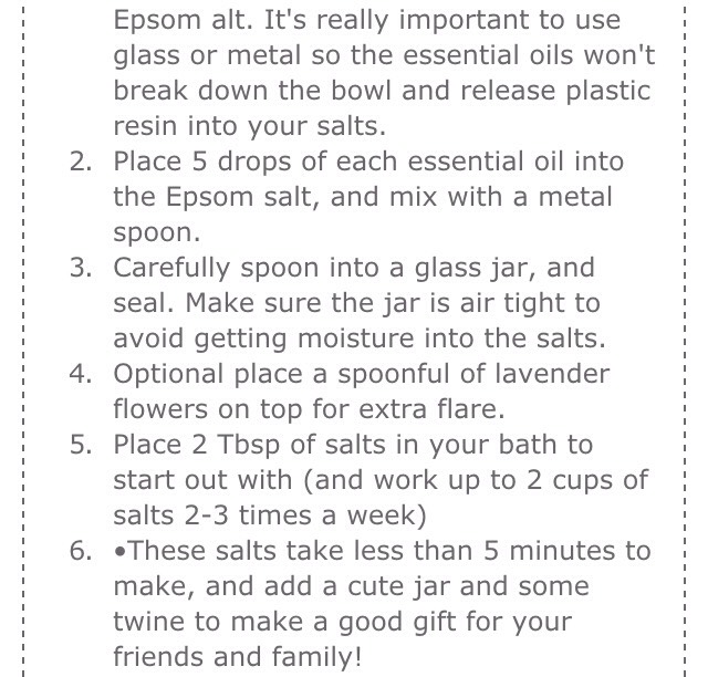 DIY Detox Bath Salts