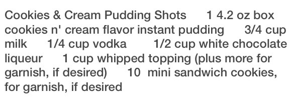 Awesome Party Drinks And Shots!