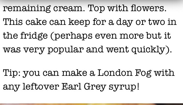 Earl Grey Tea Cake