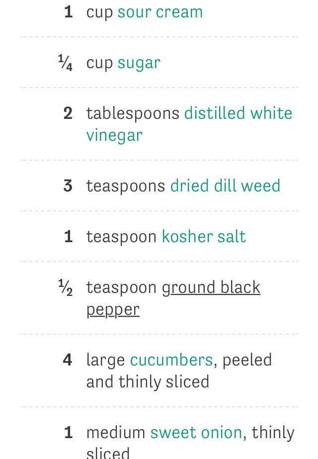Creamy Cucumber Salad 