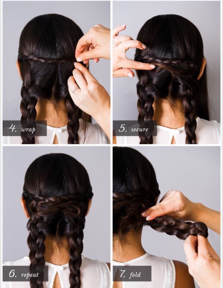 Pretty Simple Braid Chignon.