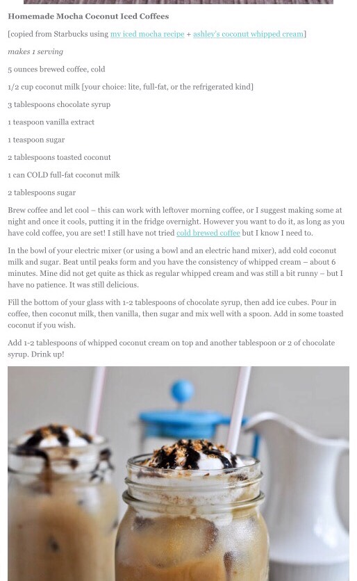 Mocha Coconut Iced Coffee