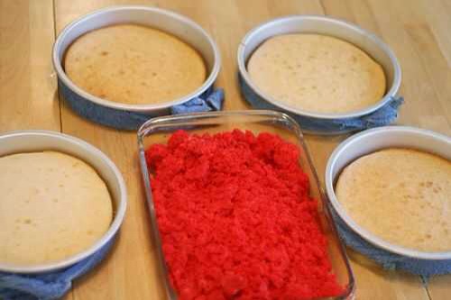 Surprise Heart Cake Tutorial. Includes Recipes For White Cake, Red Velvet Cake And White Frosting.